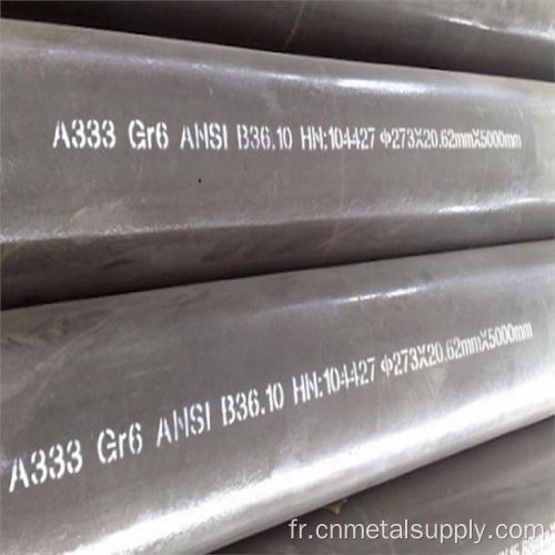 ASTM A333 Pipe d&#39;acier transparent